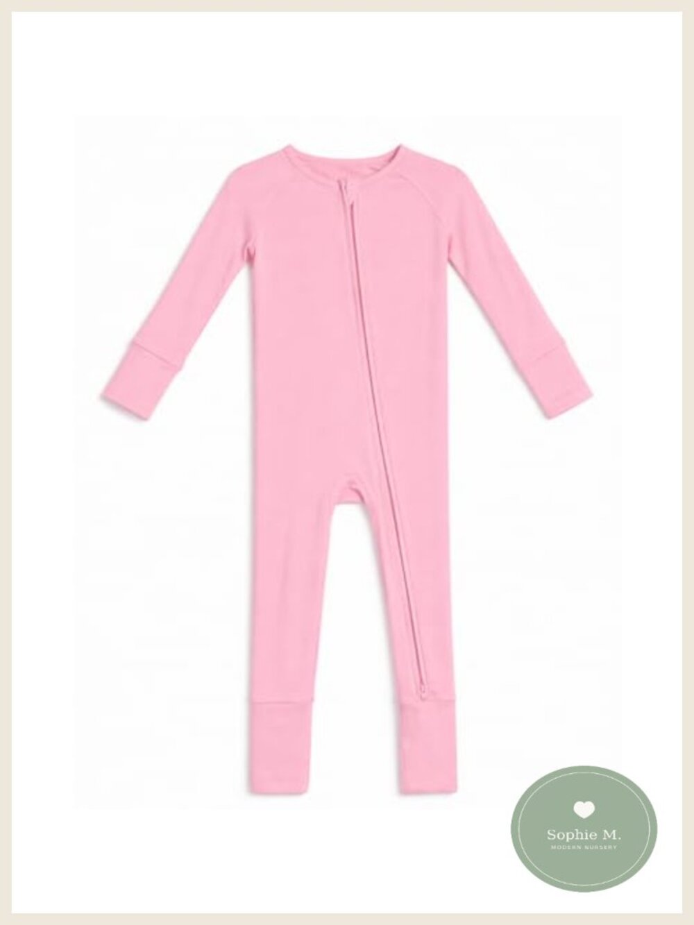 Viscose from Bamboo Baby Footie Pajamas 2-Way Zipper Convertible